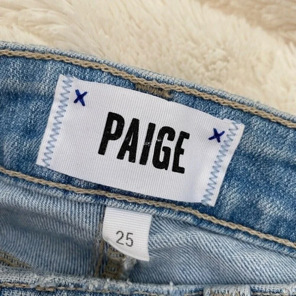 Paige Skyline Ankle Peg jeans size 25 light wash, skinny/tapered cropped jeans